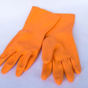 Chemical Resistant Safety Gloves For Industrial Use | Nitrile gloves | Orange Safety Gloves | SRM Marketing